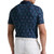 Original Penguin Golf Men’s All Over Lattice Cocktail Print Earl Golf Polo Shirt
