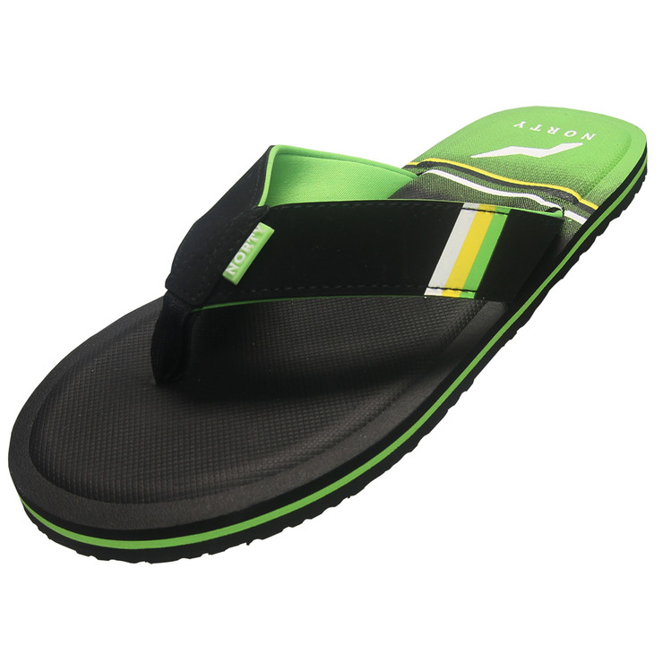 Norty Men's Memory Foam Footbed FlipFlop Thong Sandal
