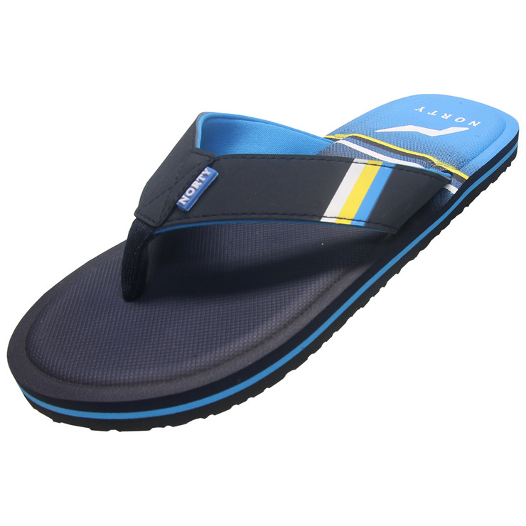 Norty Men s Memory Foam Footbed Flip Flop Thong Sandal GolfEtail