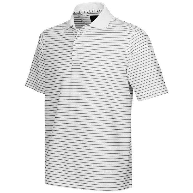 Greg Norman Protek Micro Pique Stripe Polo Golf Shirt **Closeout ...