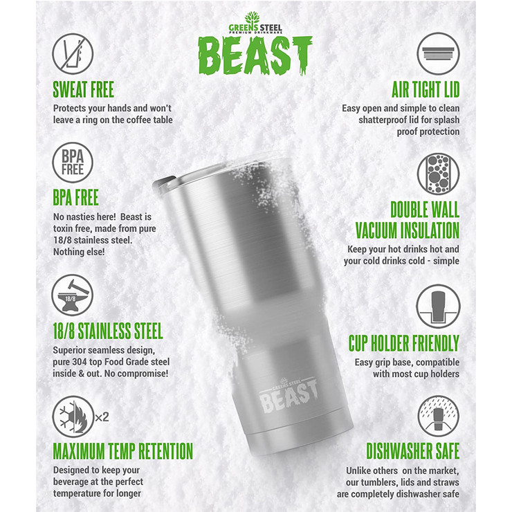 Greens Steel Beast tumbler