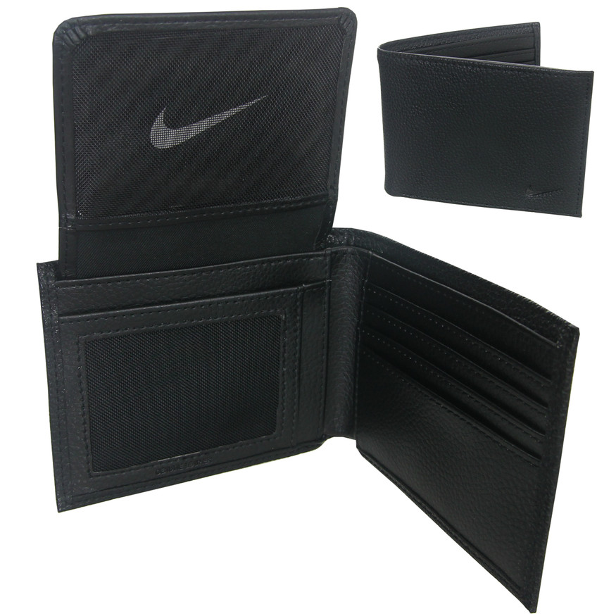 nike bifold leather wallet