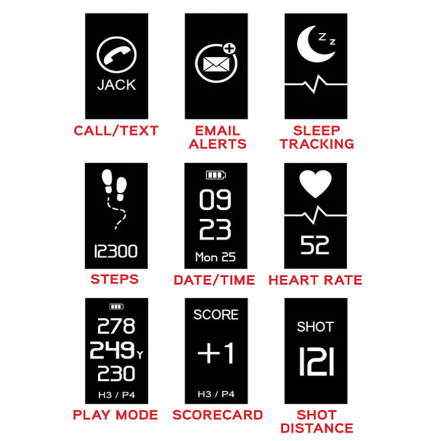 ラウンド用品・アクセサリー Callaway GOLFIT HR BAND Callaway Golfit HR 2-in-1 Golf GPS and Fitness Band - GolfEtail.com