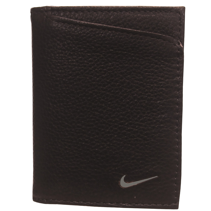 Nike Golf Pebble Grain Tri-Fold Genuine Leather Wallet