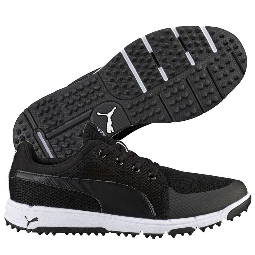 【プロフ必読：新品】Golfickers side mesh（Ｌ）黒 PUMA Grip Sport Tech Mesh Spikeless Golf Shoe - GolfEtail.com