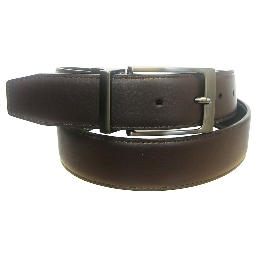 Nike Golf Men's Gunmetal Buckle Single Stitch Reversible Belt