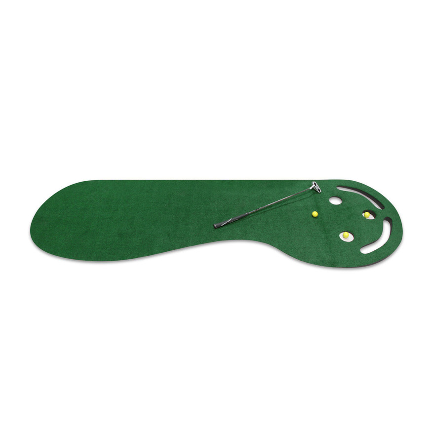 Intech Golf Three Hole Synthetic Turf Practice Putting Mat Intech Golf Three Hole Synthetic Turf Practice Putting Mat