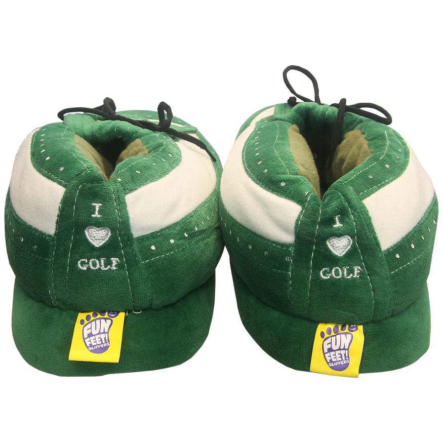 Fun Feet Plush Novelty Golf Shoe Slippers