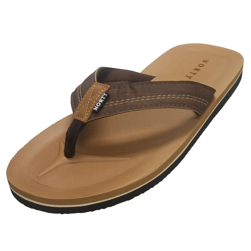 Norty Men's Flip-Flop Thong Sandal