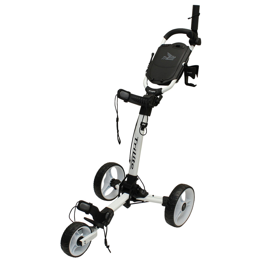 Axglo Trilite 3-Wheel Golf Push Cart,  Compact, Foldable & Lightweight