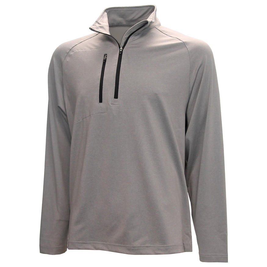 Forrester Heathered Chest Pocket 1/2-Zip Golf Pullover