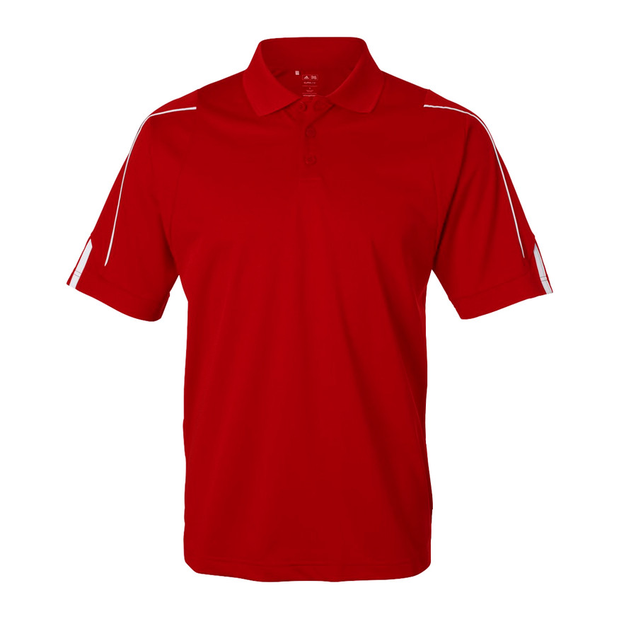 Adidas Golf Climalite 3-Stripes Cuff Polo Shirt