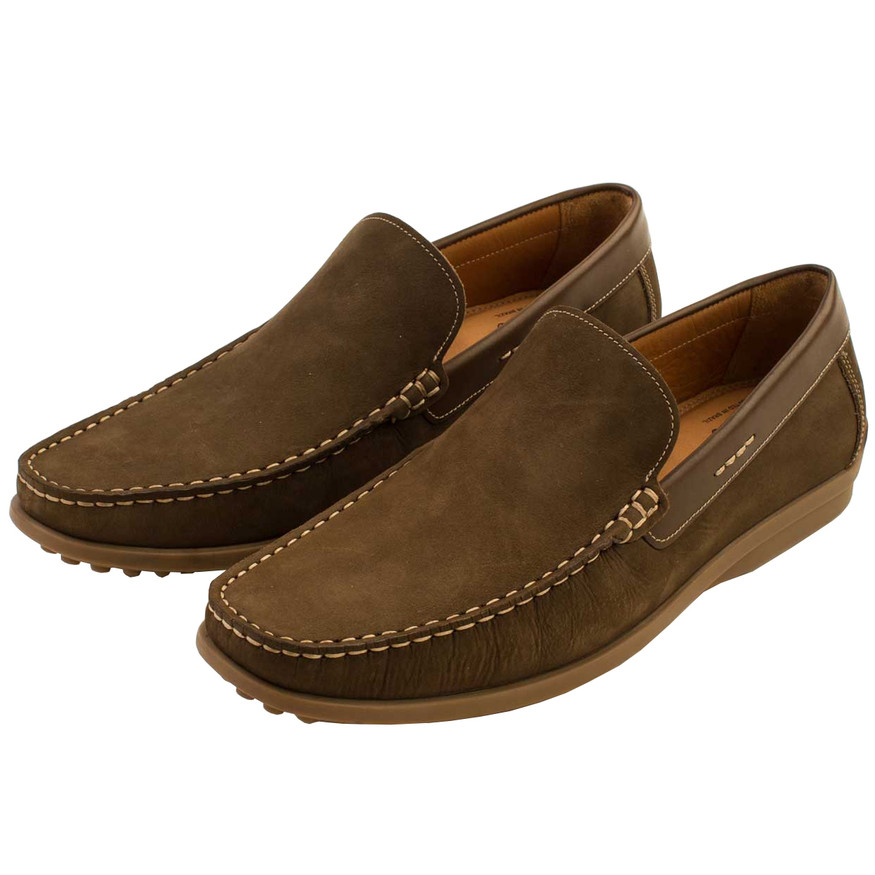 Oxford Golf Men's Dover Nubuck Leather Loafers - Main Image