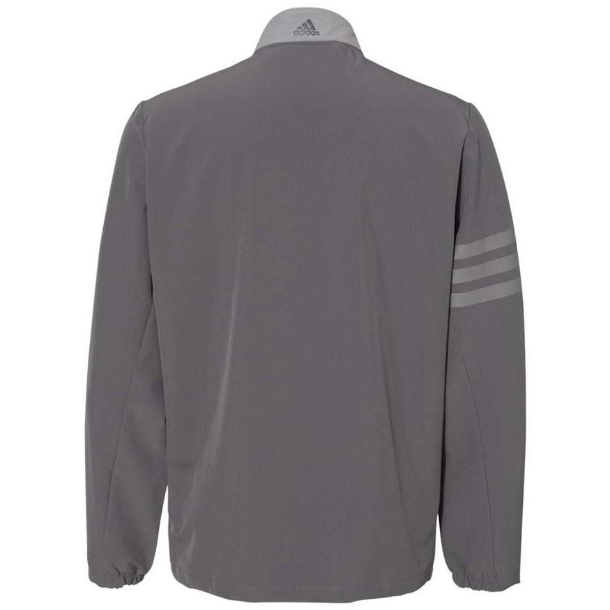 Adidas Golf Men's Climastorm 3-Stripe Full-Zip Rain Jacket