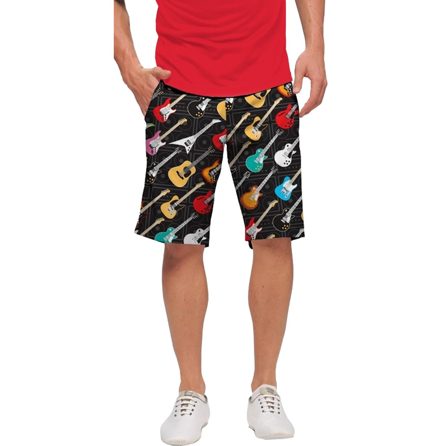 LoudMouth Golf Men's Rockstar-S Flat Front Shorts