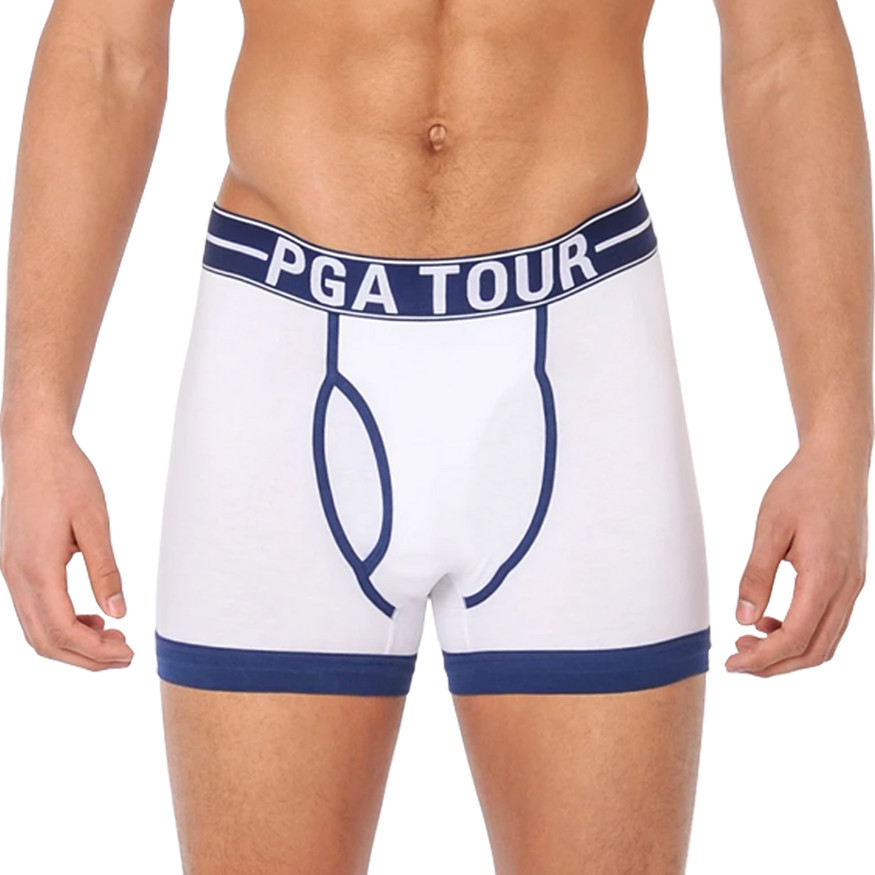 PGA Tour Golf Men's Solid Stretch Boxer Brief Underwear (2-Pack)