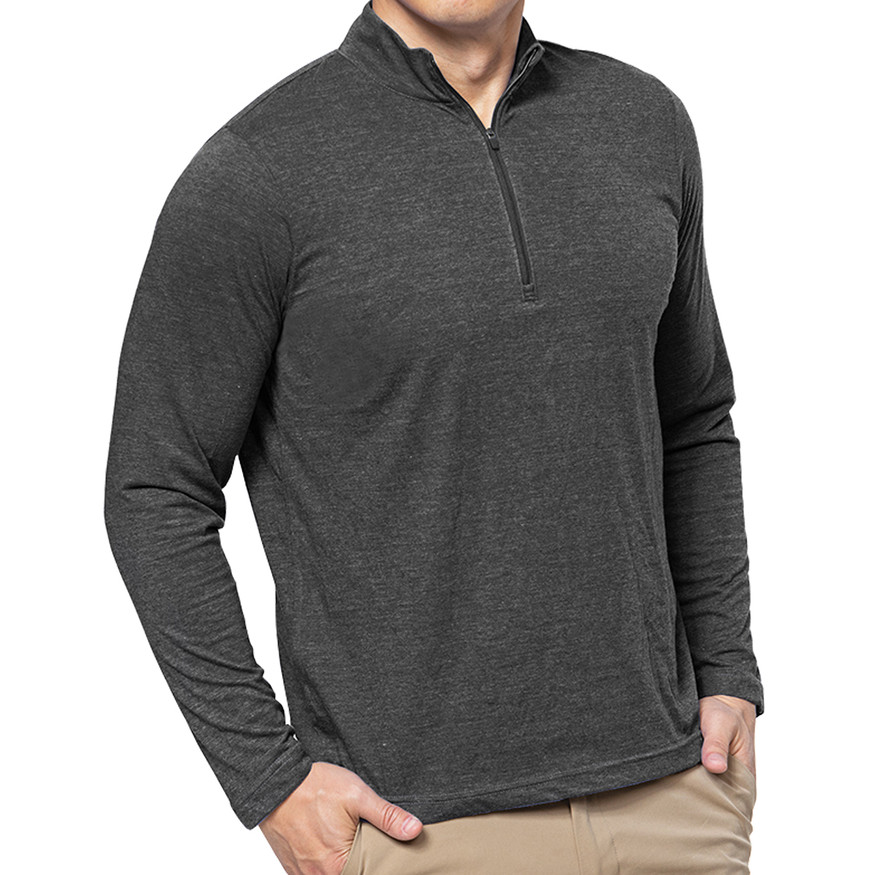 Antigua Peak Heathered 1/4-Zip Lightweight Golf Pullover
