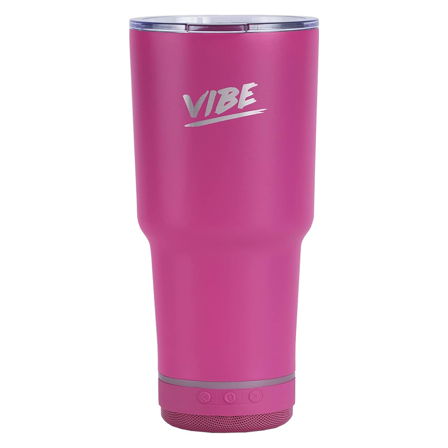 VIBE 28oz Tumbler with Removable Bluetooth Speaker by Fireside