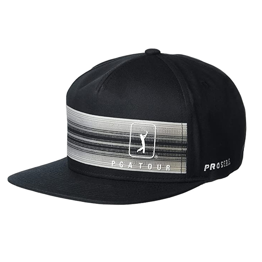 PGA Tour Standard Striped Adjustable Golf Hat