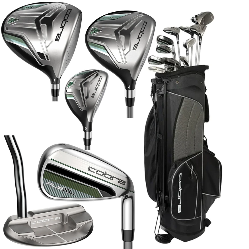 Cobra Golf Women's Green FLY-XL Complete 13 Piece Set with Stand