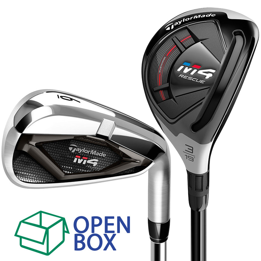 TaylorMade M4 Hybrid Combo Iron Set (3H-4H, 5-PW), Open Box