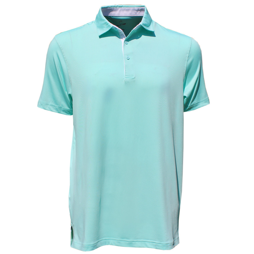 トップス faded thermal polo shirt Head Men's Solid Performance Polo Golf Shirt - GolfEtail.com
