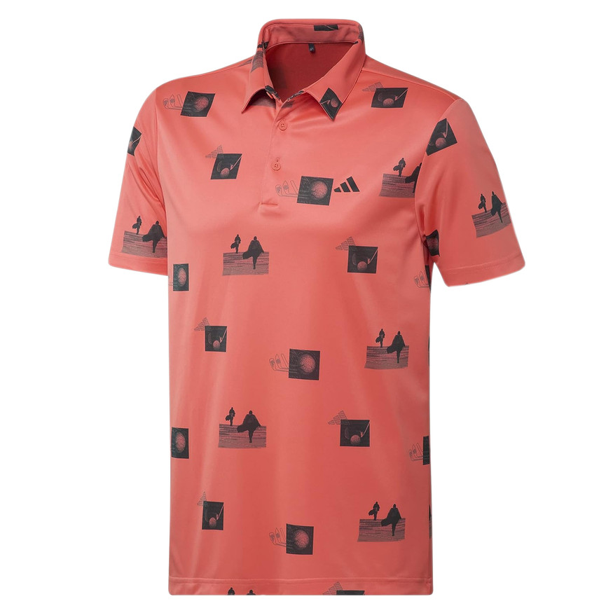 adidasgolf 柄シャツ adidas ポロシャツ ADICROSS レオパードプリント シャツ「adidas