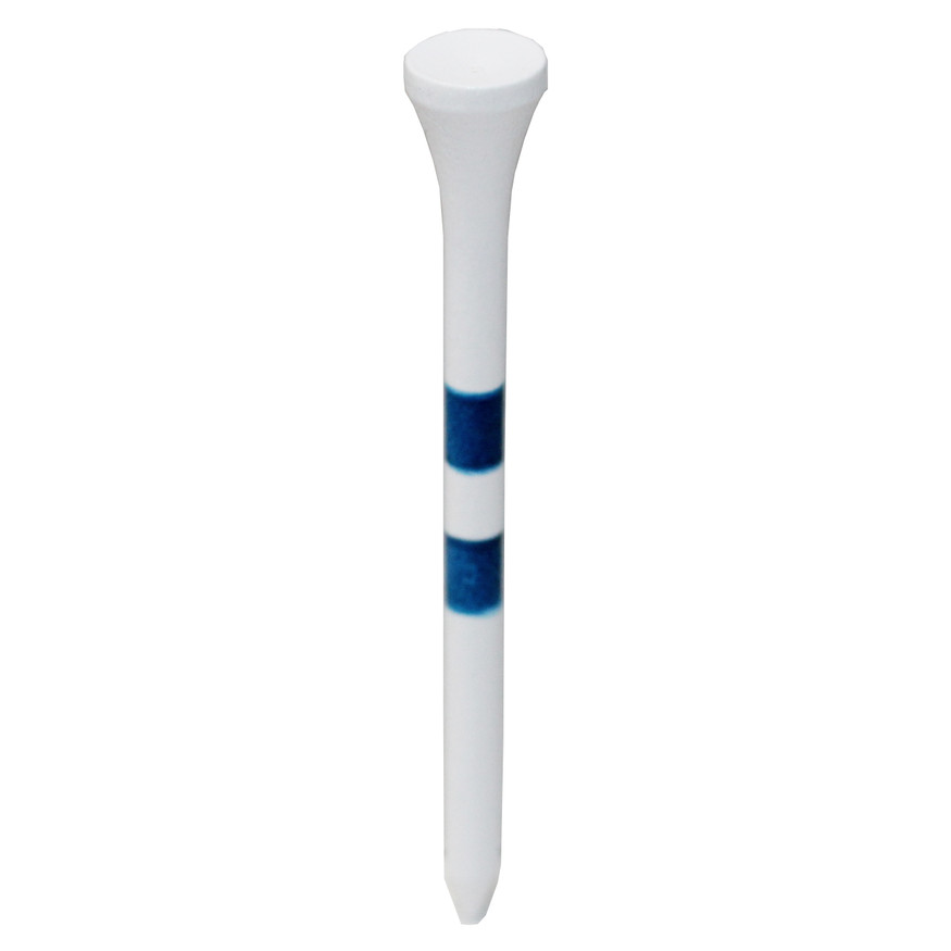 H2 3 1/4" Performance Wooden Golf Tees (50 count) - White/Blue