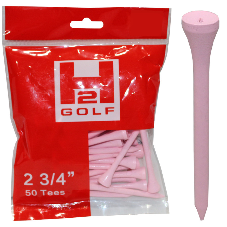 H2 Golf Wooden 2 3/4" Golf Tees (50pc)