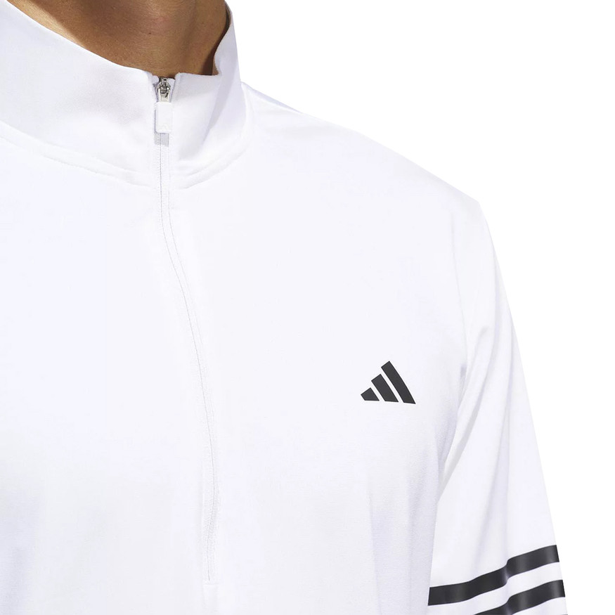   - 送料無料 新品   GOLF SWEATER 3L Adidas Golf Men's 3-Stripe 1/4-Zip Pullover Sweatshirt