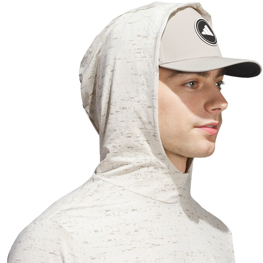 Adidas Golf Core Printed Hoodie Pullover- Men's Performance