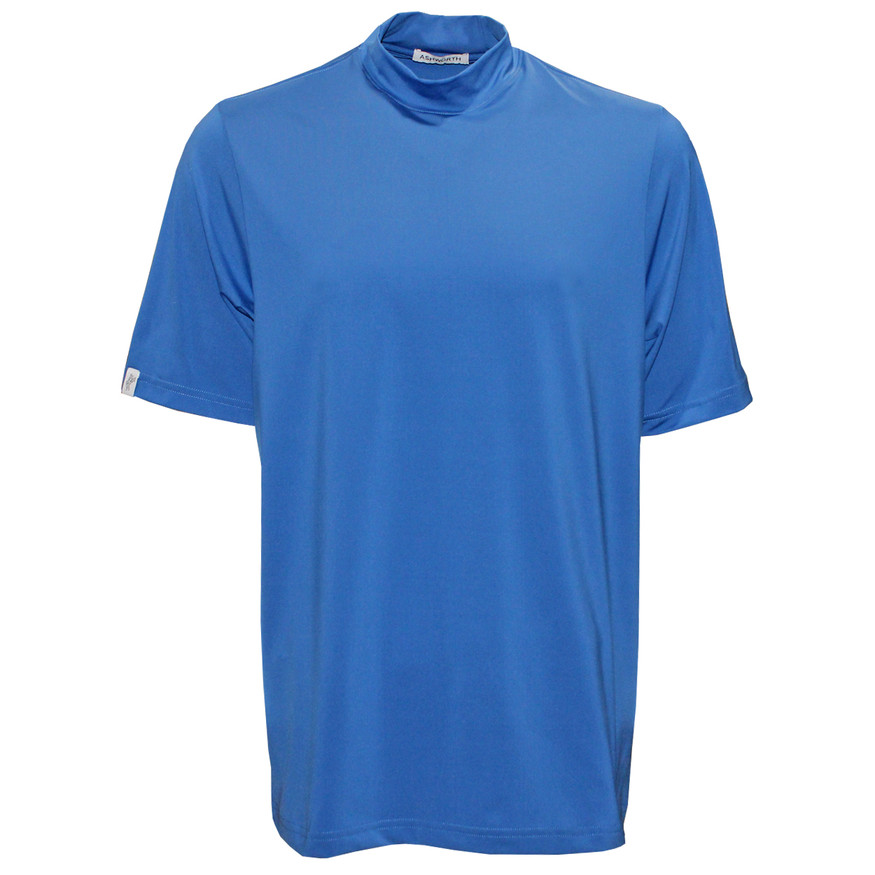 Ashworth Short Sleeve Mockneck Golf Shirt – Performance