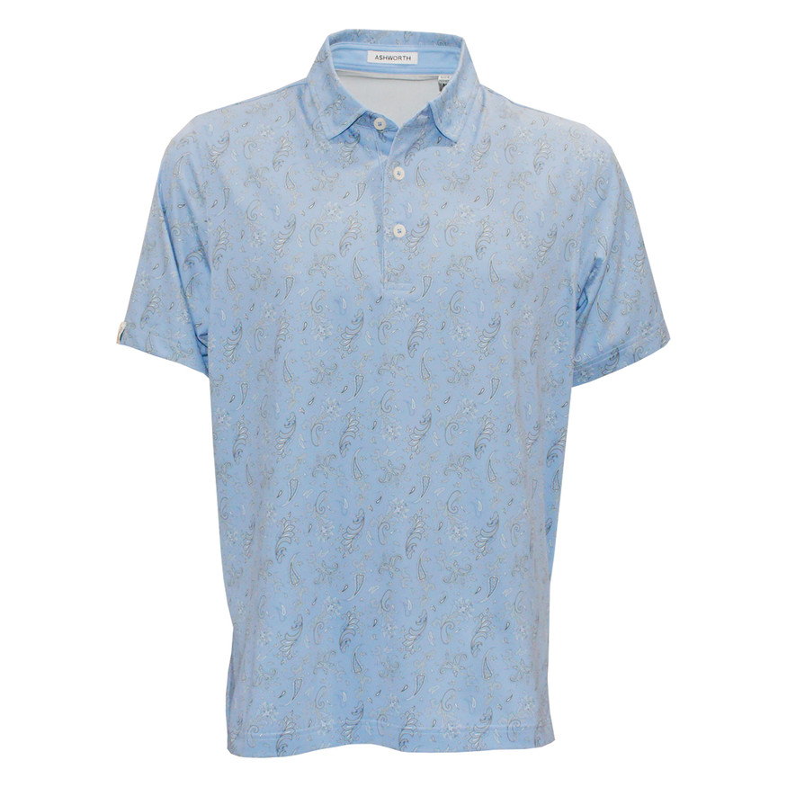 fr2ゴルフ Paisley Full Pattern Polo Shirt FR2 GOLF Paisley Pattern Polo Shirt