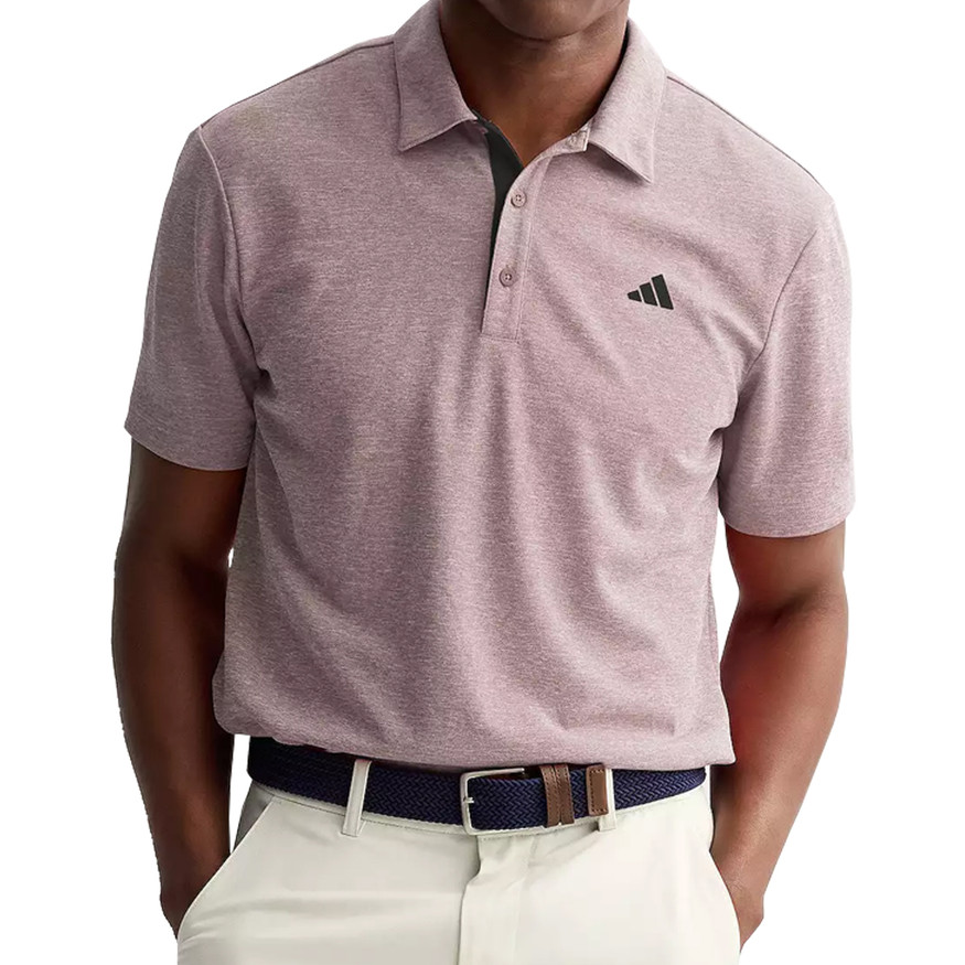 Adidas Golf Men's Core Heather Polo Shirt – Moisture-Wicking