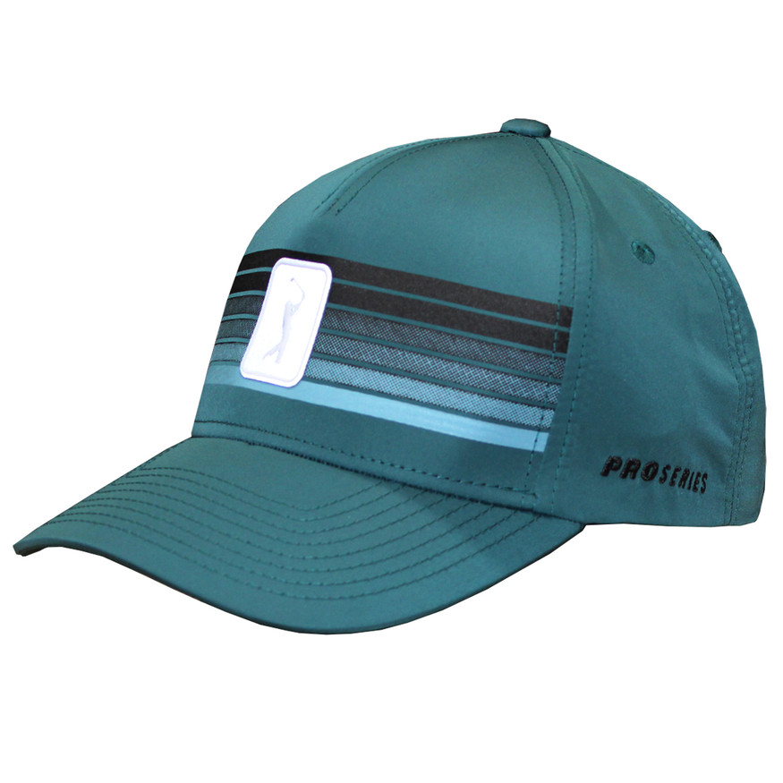 PGA Tour Printed Stripe Adjustable Golf Hat - GolfEtail.com