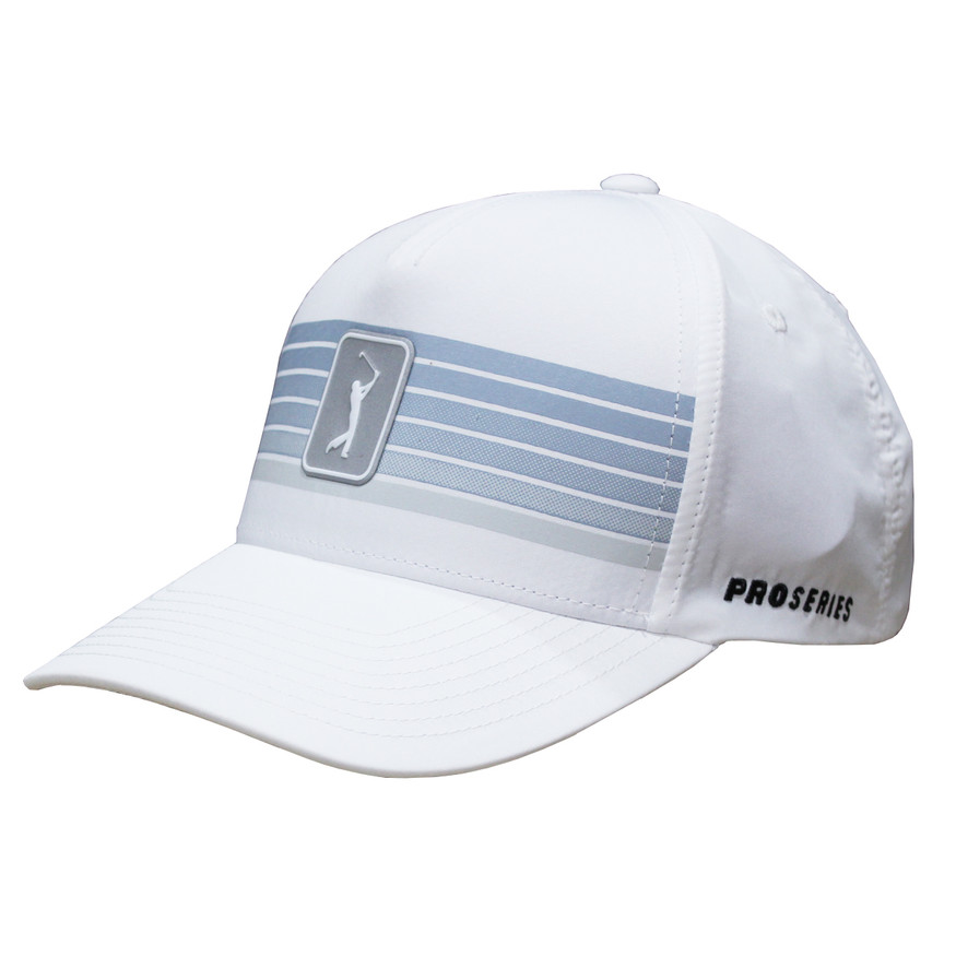 PGA Tour Printed Stripe Adjustable Golf Hat - GolfEtail.com