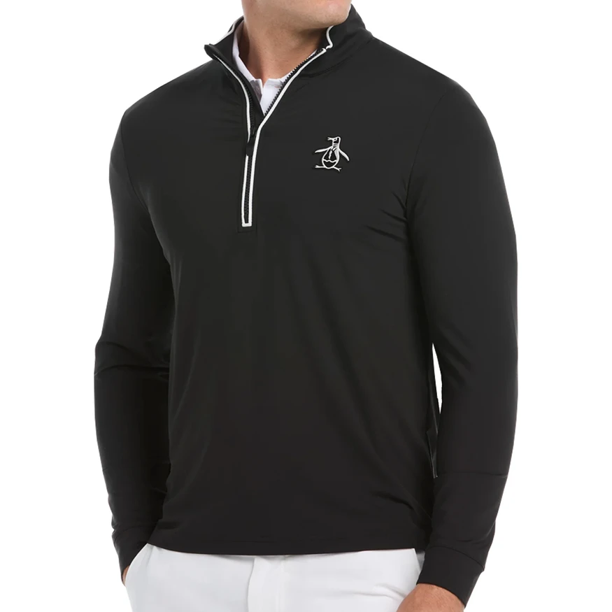 Original Penguin Men’s 1/4 Zip Technical Earl Golf Pullover Sweater - Layering Piece