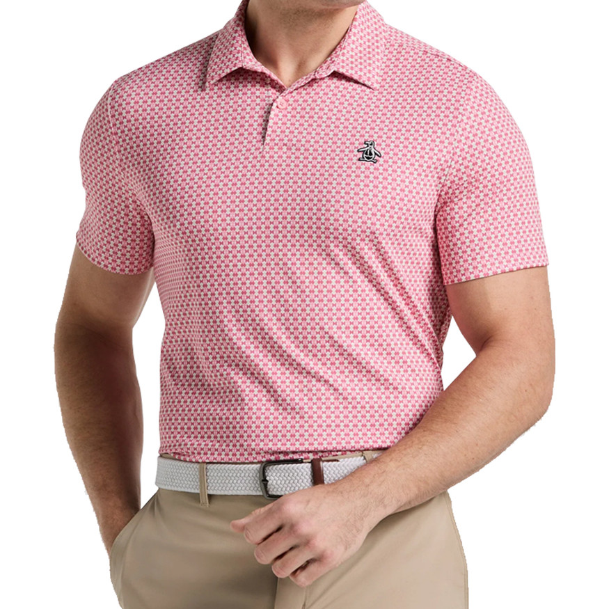 Original Penguin Men's Pete's Bowtie Print Golf Polo Shirt