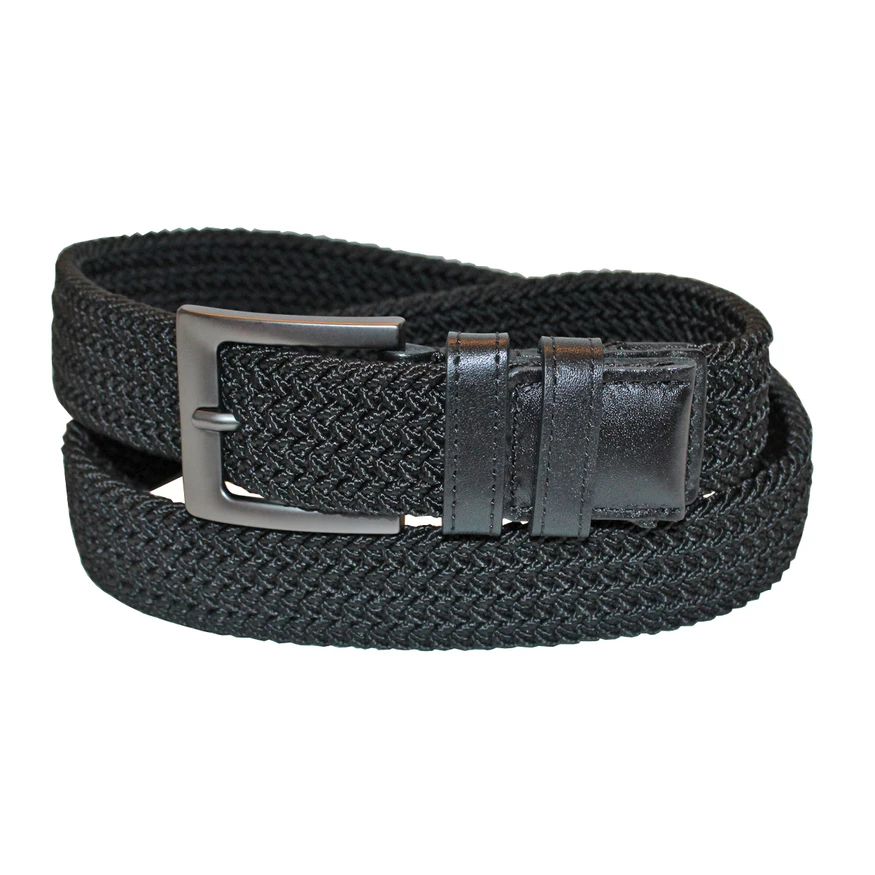 Greg Norman Collection Men's Heather Braided Stretch Fit Golf Belt