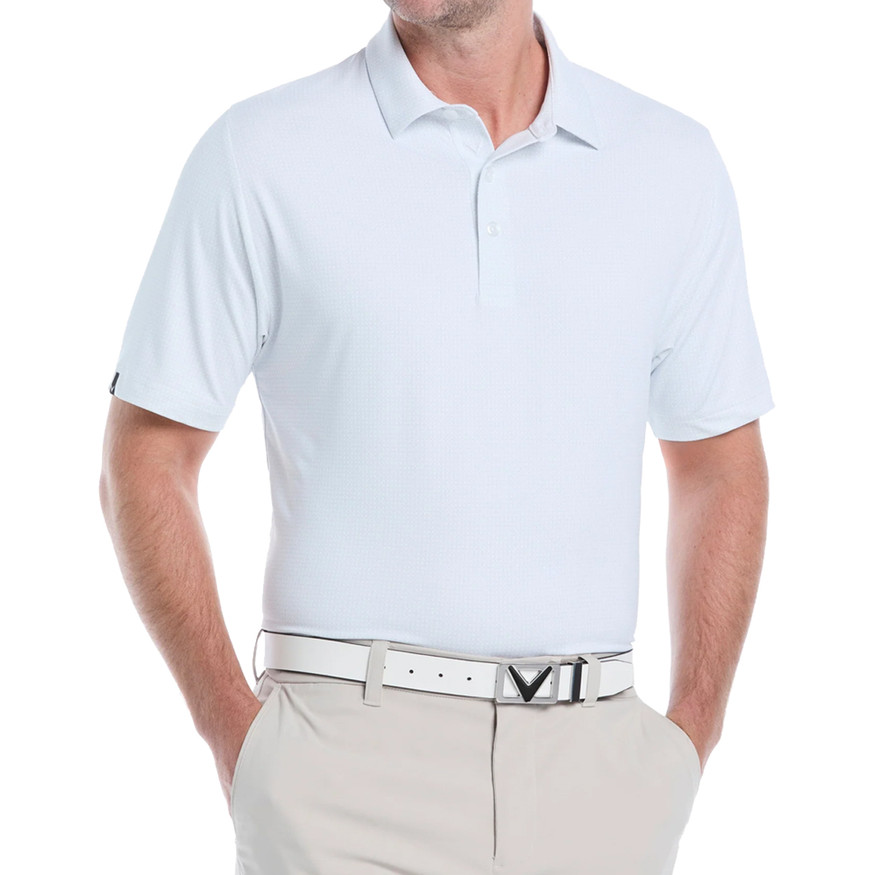 Callaway Men's Foulard Printed Short Sleeve Golf Polo – Moisture