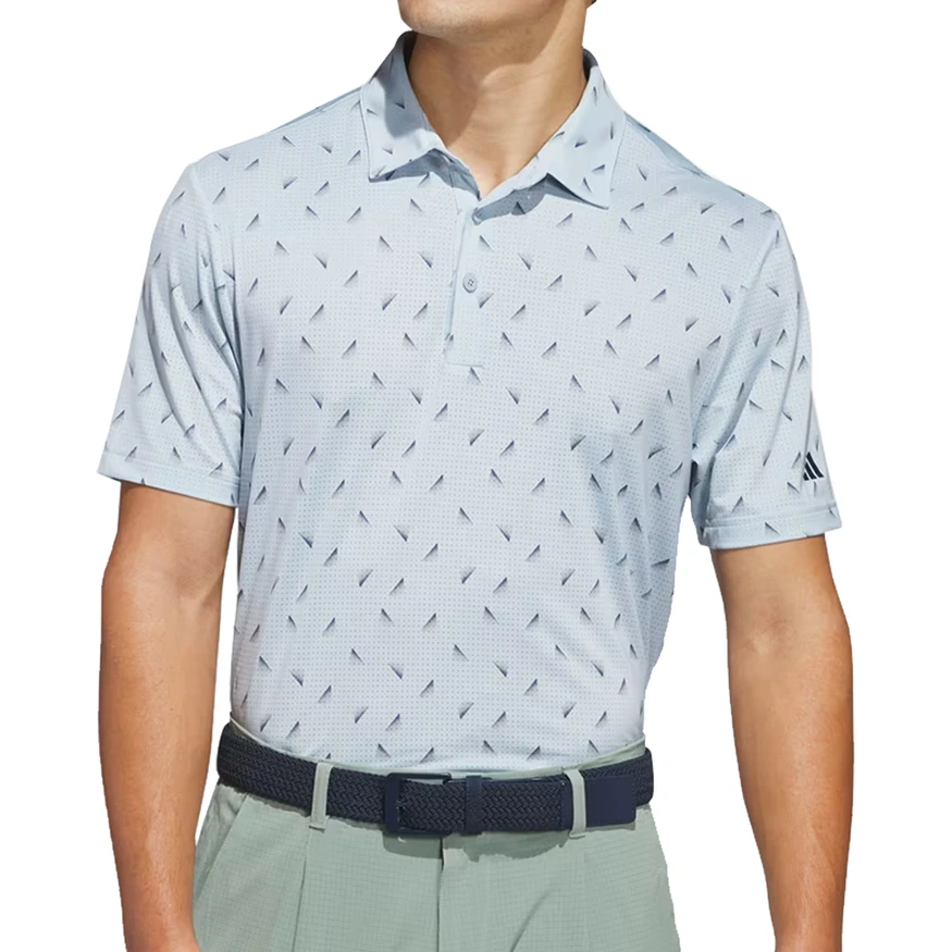 Adidas Ultimate365 Printed Mesh Polo Golf Shirt