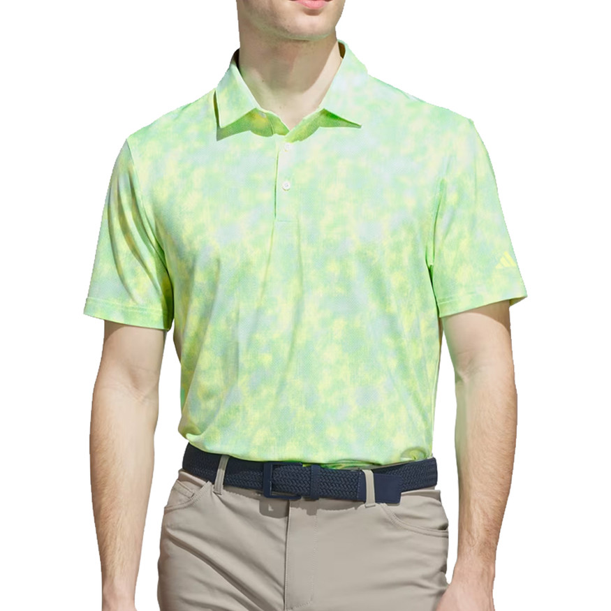Adidas Golf Men's Ultimate365 Textured Print Polo Shirt