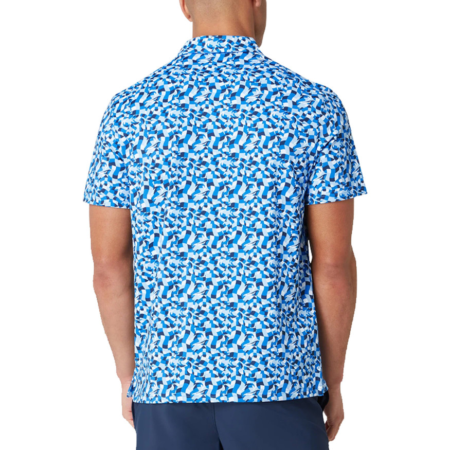 Original Penguin Men's All Over Print Underwater Mosaic Golf Polo