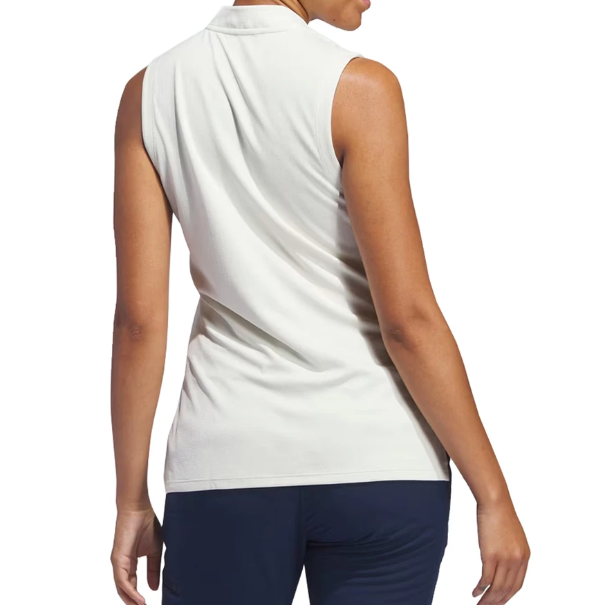 Adidas Golf Women’s Ultimate365 Textured Sleeveless Polo Shirt | Lightweight Performance Golf Top