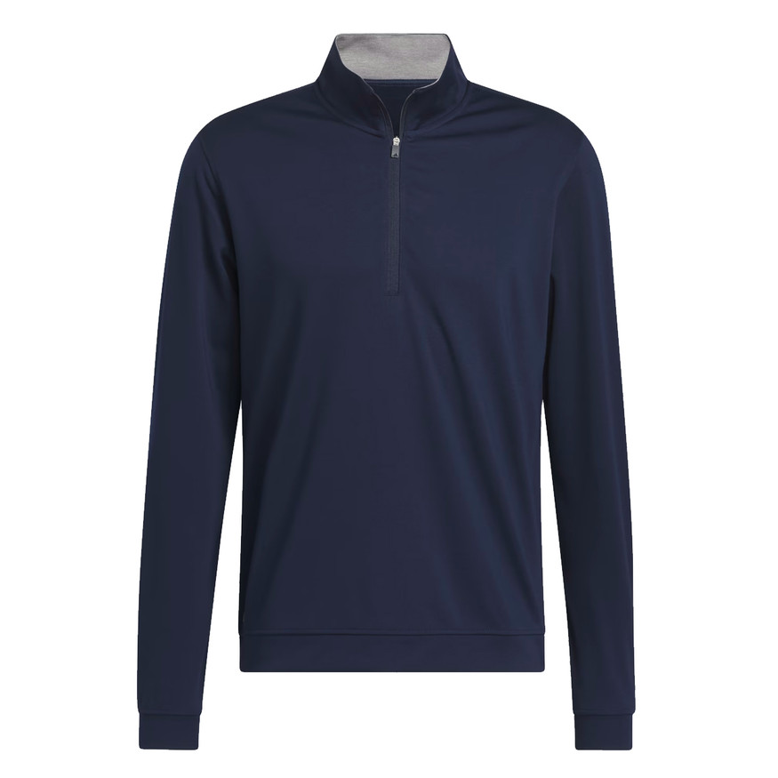 Adidas Elevated Men's Golf 1/4-Zip Pullover – Midweight, Moisture-Wicking