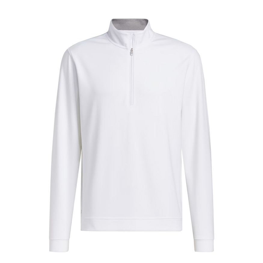 Adidas Elevated Men's Golf 1/4-Zip Pullover – Midweight, Moisture-Wicking
