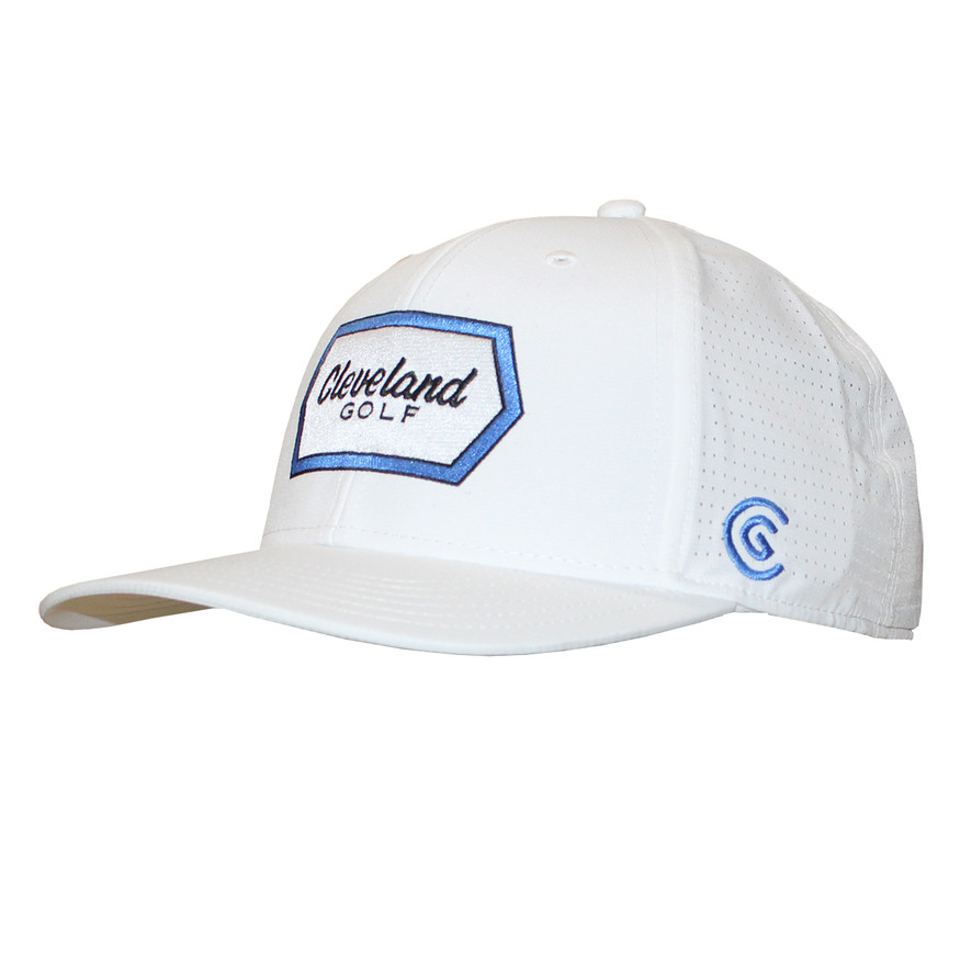 ELECTRICGOLF LOGO CROSSCOLLAR WHITE Lサイズ Cleveland Golf CG Hexagon Patch Snapback Adjustable Hat