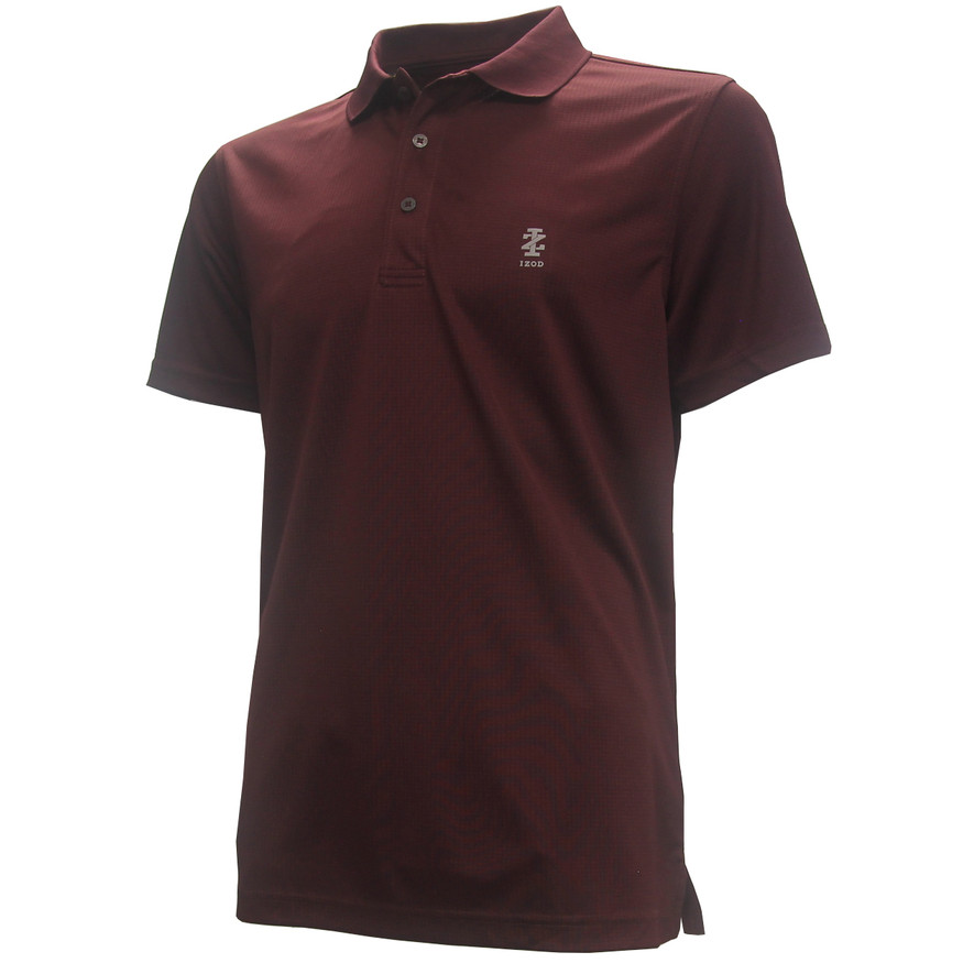 IZOD Golf Performance Grid Knit Polo Shirt