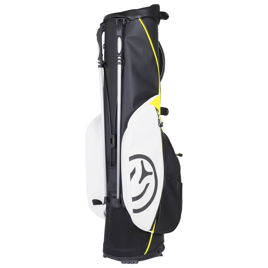 Vessel スタンドバッグ ホワイト/イエロー VESSEL VLX 4-Way Top Single Strap Golf Stand Bag - GolfEtail.com