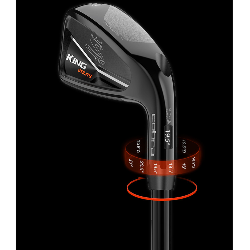Cobra ONE Length King Black Adjustable Utility Iron - GolfEtail.com